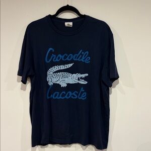 Lacoste Dark Blue Crocodile Tee